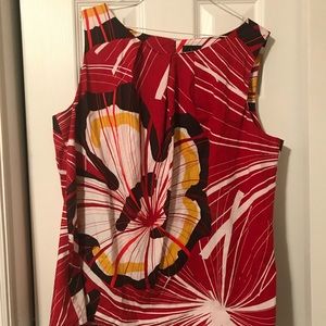 Large floral print tank